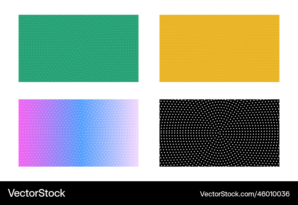 Set of halftone circle texture background grid Set of halftone circle texture background grid vector image