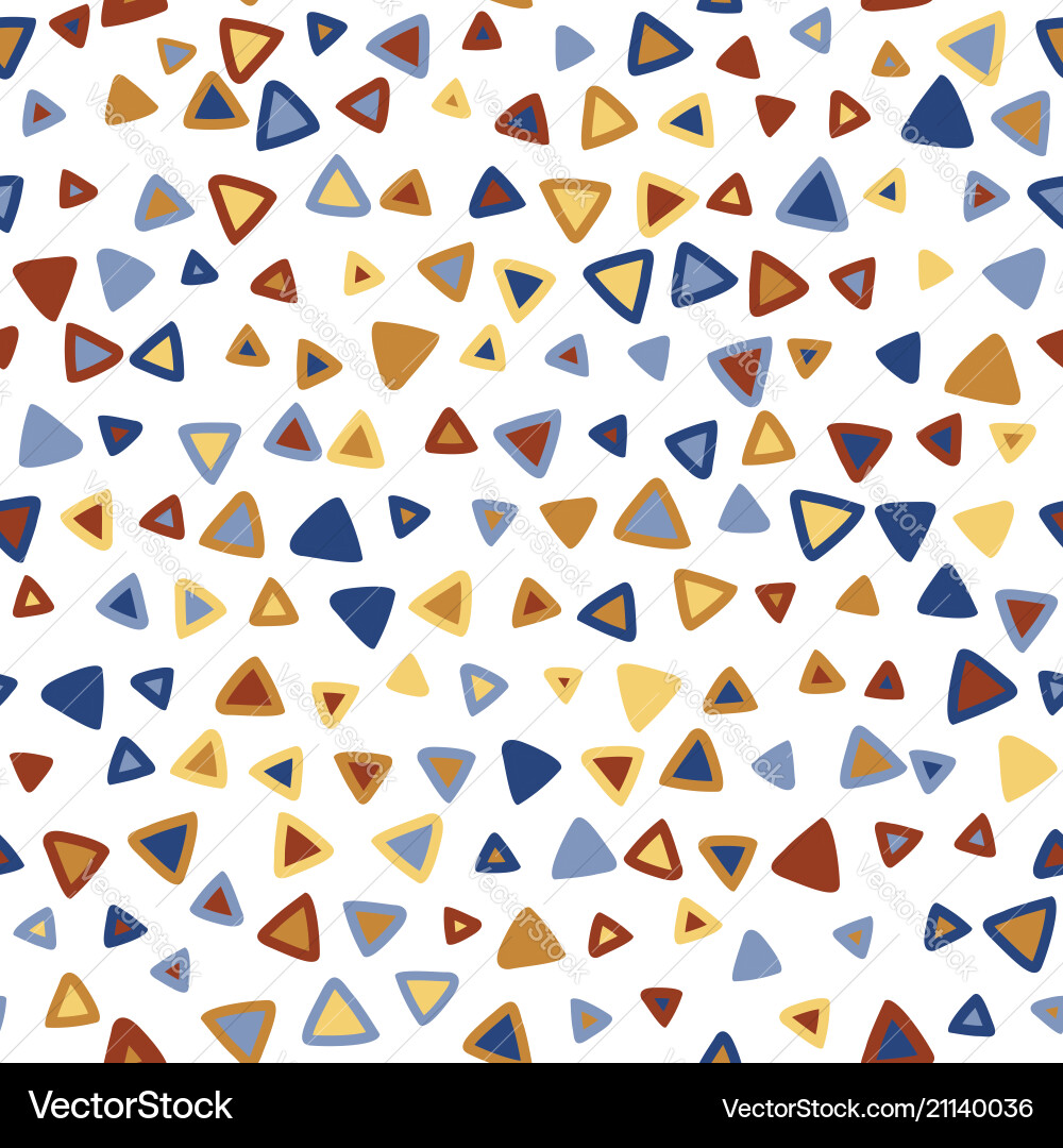 Triangle colorful seamless pattern Triangle colorful seamless pattern vector image