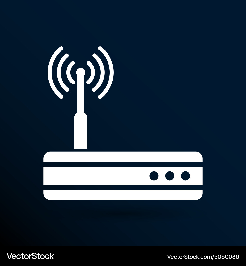 Wireless Router Icon Royalty Free Vector Image