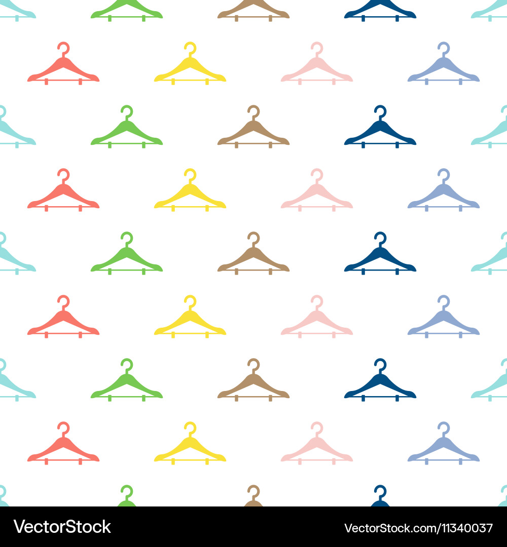 Abstract hanger seamless pattern or background vector image