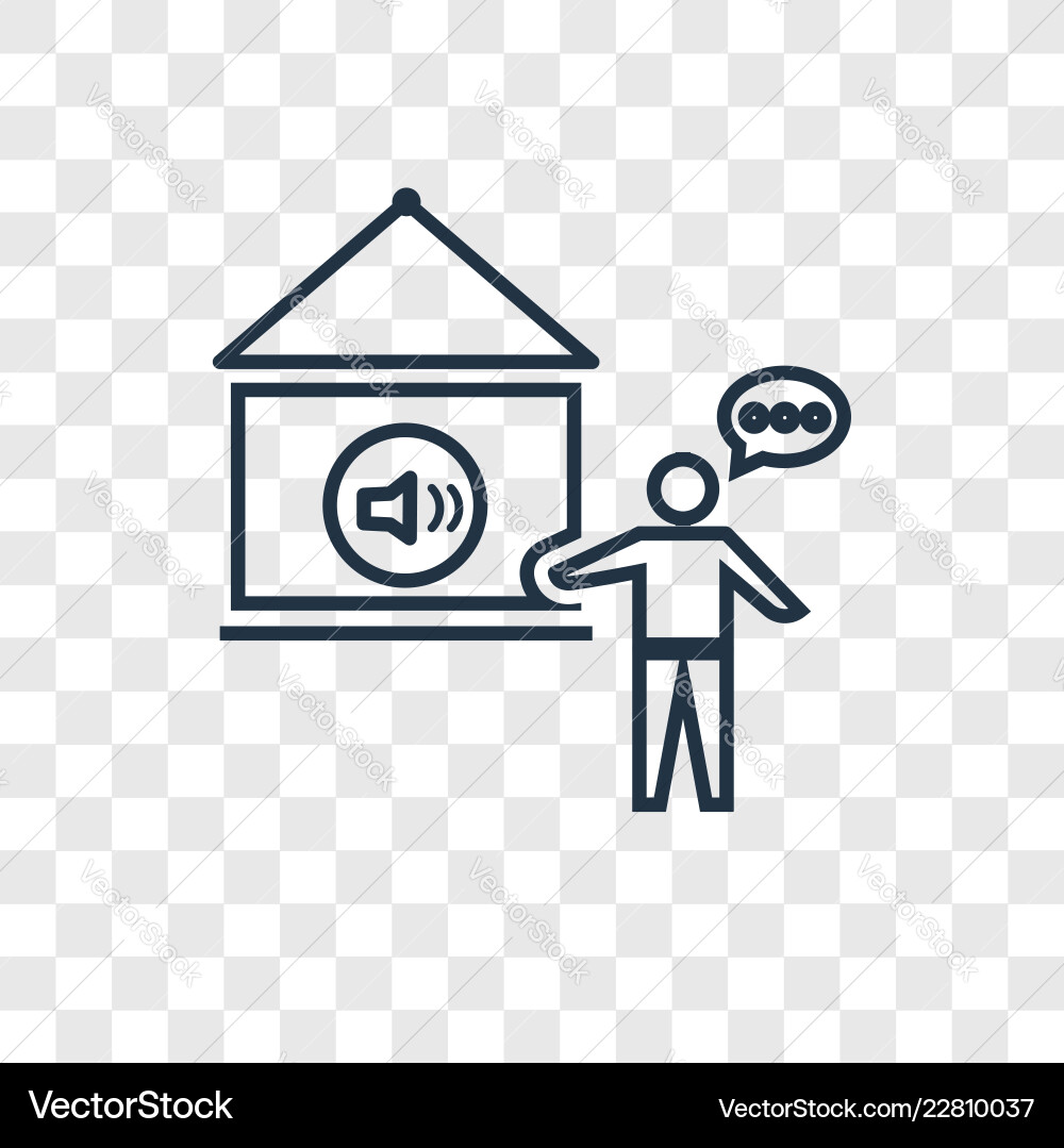 Audio file concept linear icon isolated Audio file concept linear icon isolated vector image