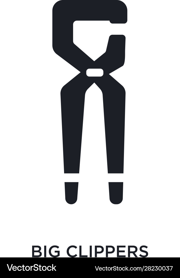 Big clippers isolated icon simple element from Vector Image