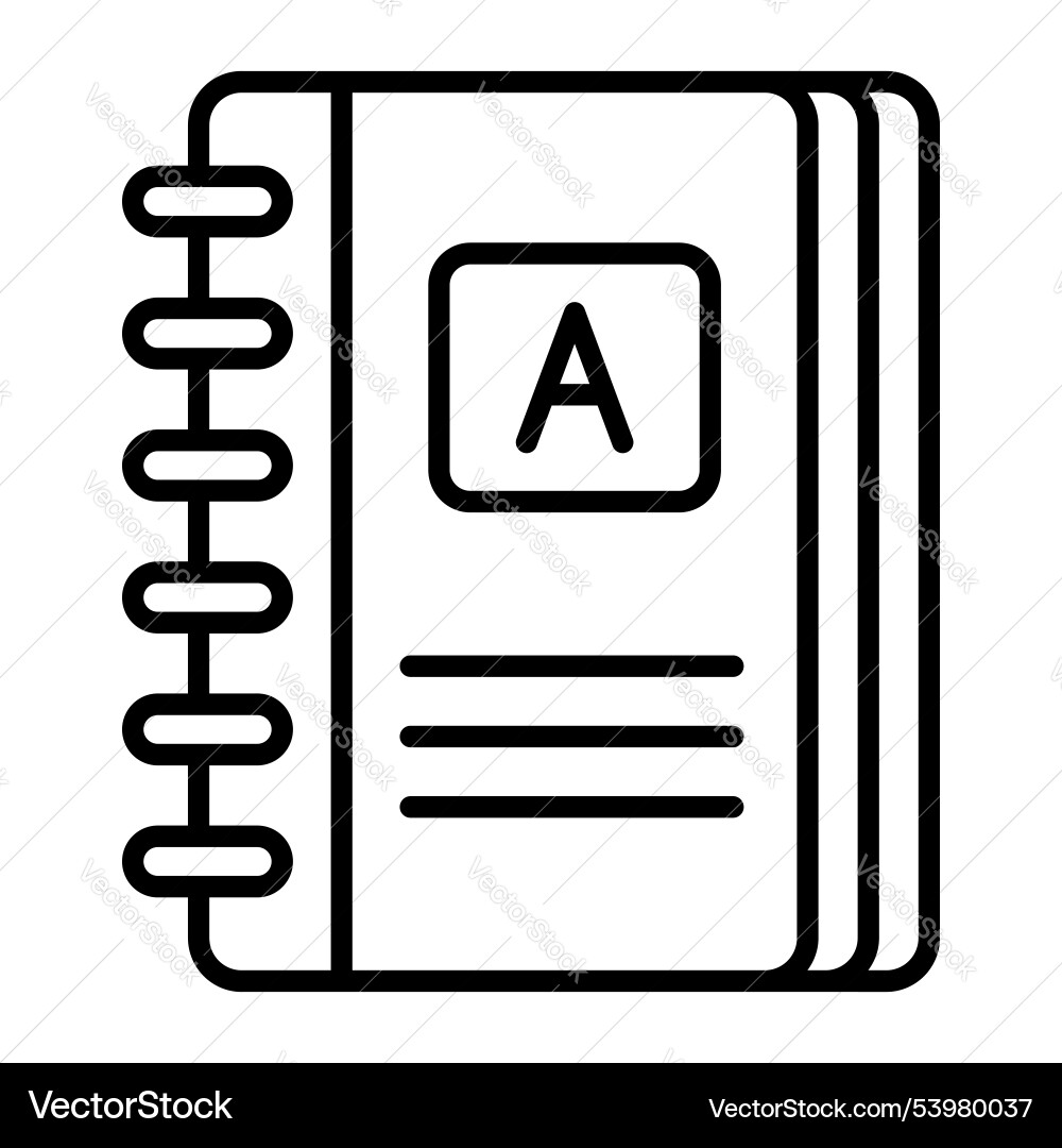 Design of notebook in modern and trendy style Vector Image