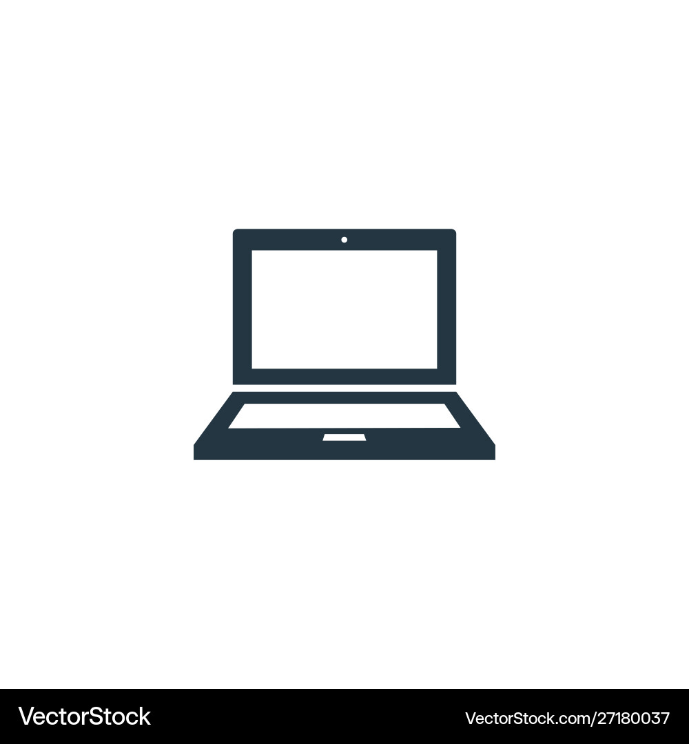 Laptop icon simple element for web vector image