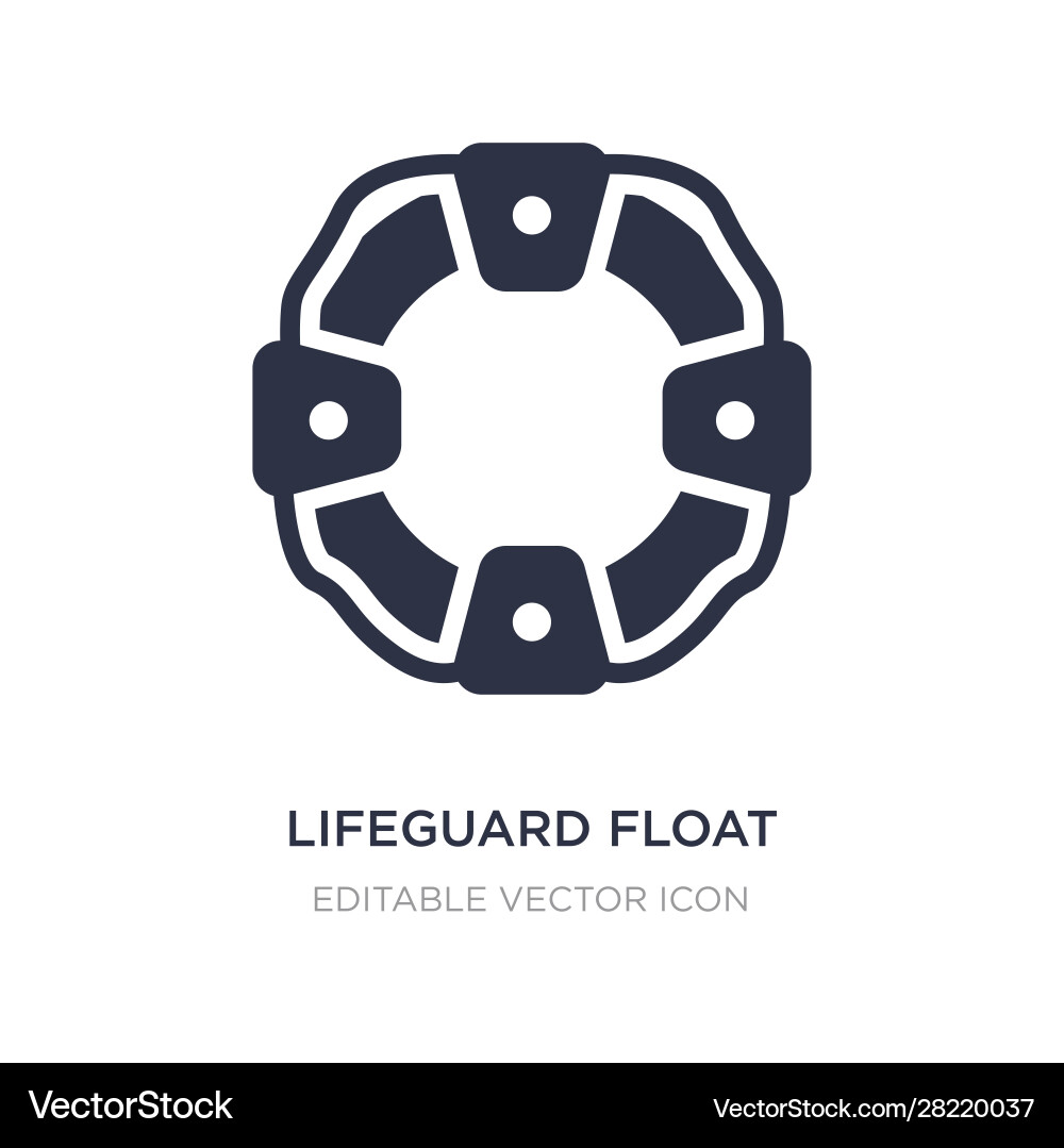 Lifeguard float icon on white background simple Lifeguard float icon on white background simple vector image