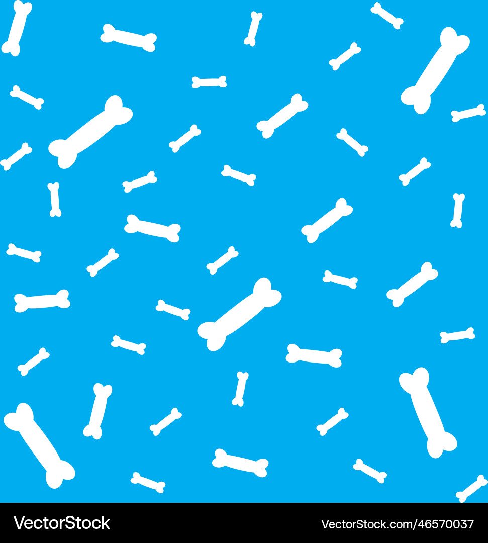 Pattern with bone Vector Image