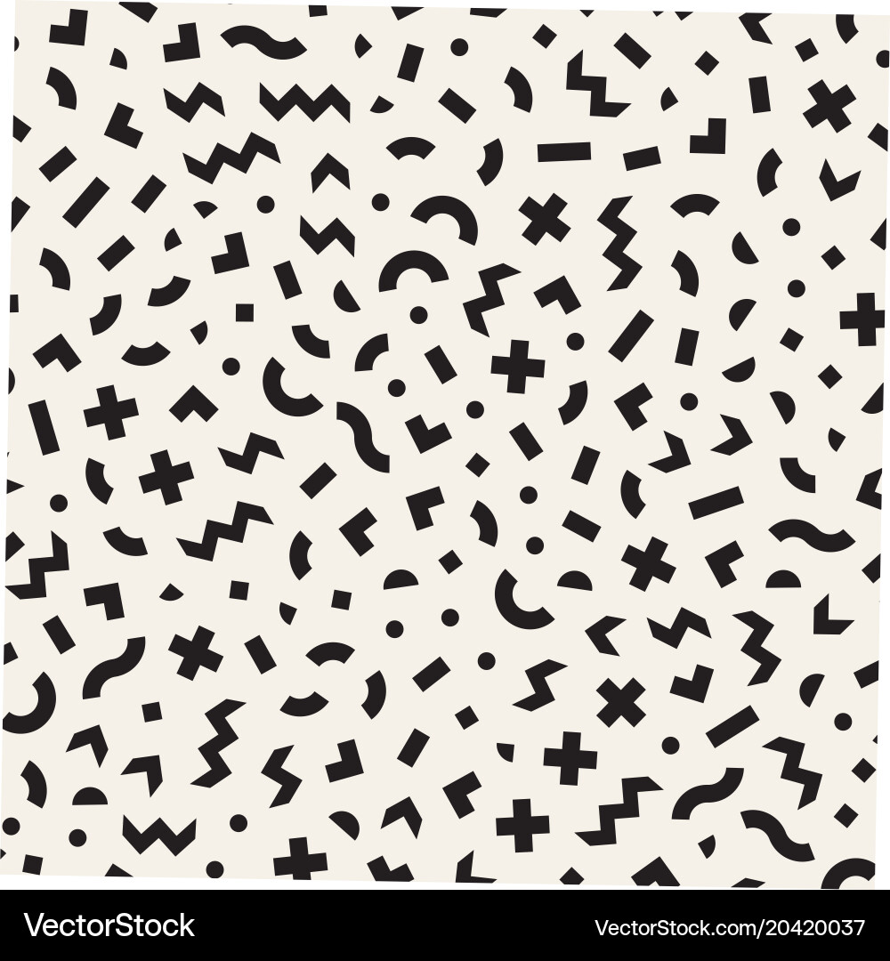 Seamless abstract geometric pattern in retro vector image