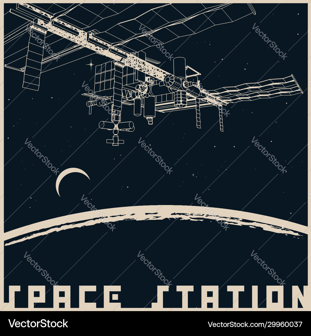 Spaceship and planet Spaceship and planet vector image