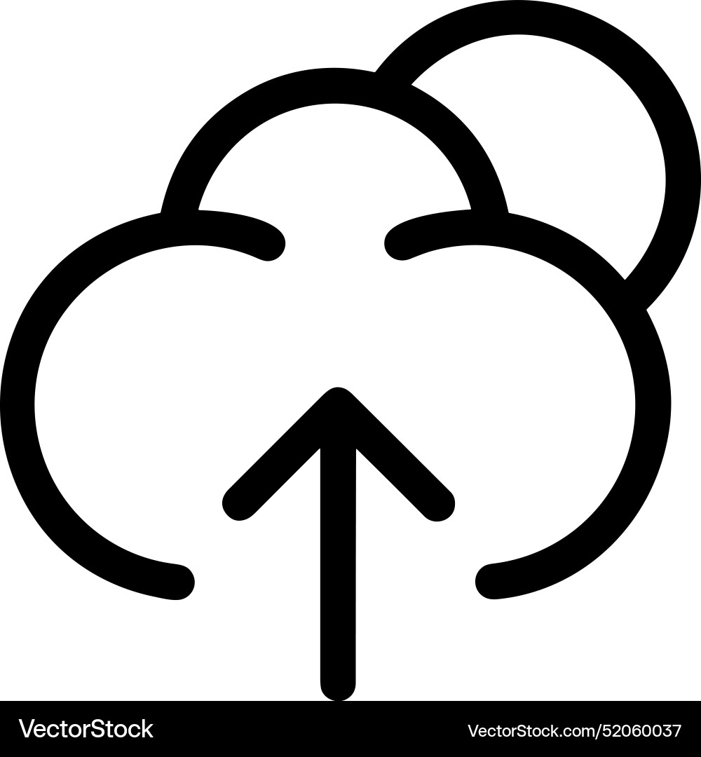 Upload outline icon symbol image Vector Image