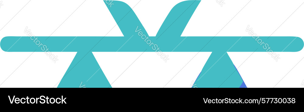 Abstract balancing act two opposing elements in vector image