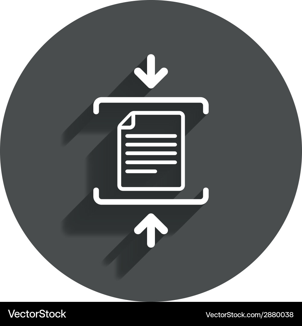 Archive file icon compressed zipped Vector Image