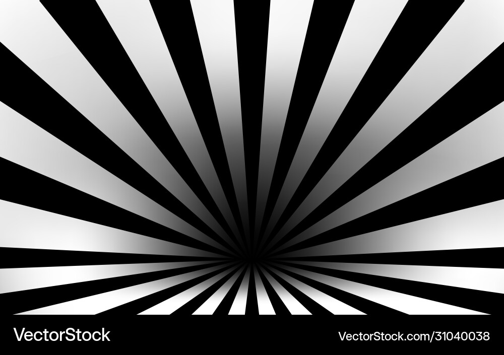 Black and white tunnel texture background vector image