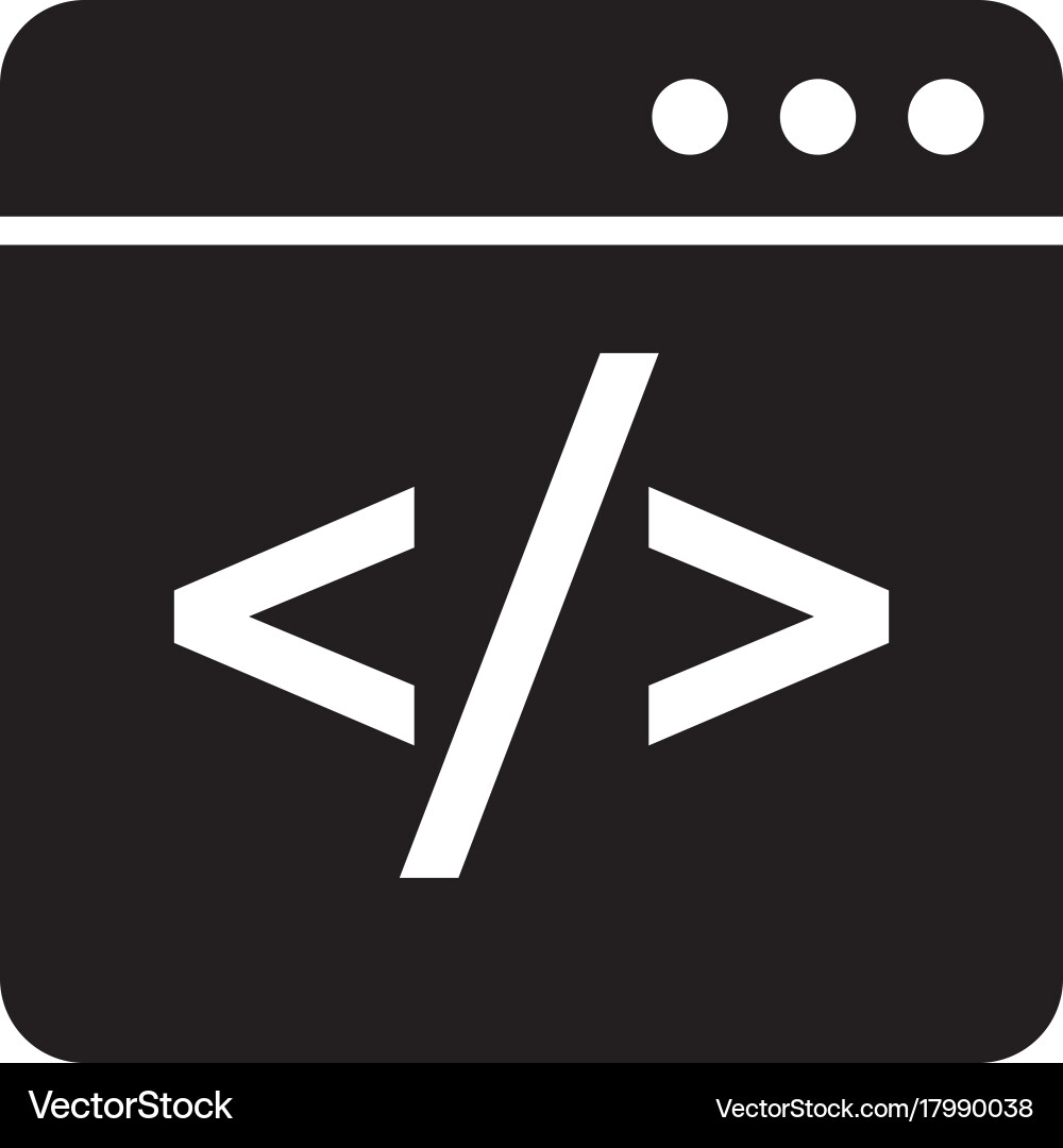 Entwicklung der Webprogrammierung von Codierungsfenstern vektorbild