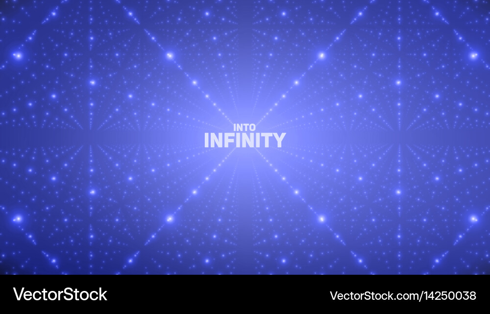 Infinite space background matrix Vector Image