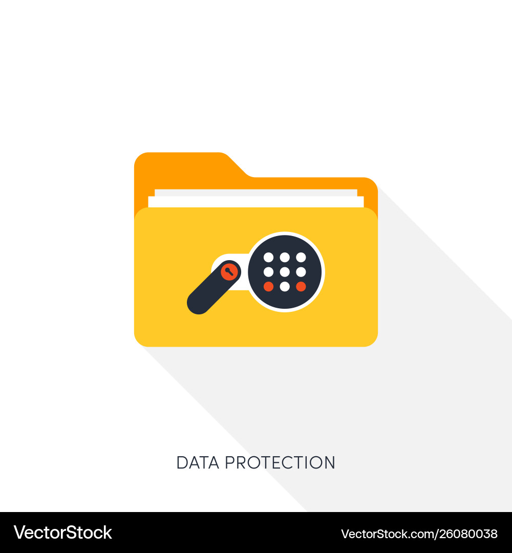 Internet security and data protection concept vector image