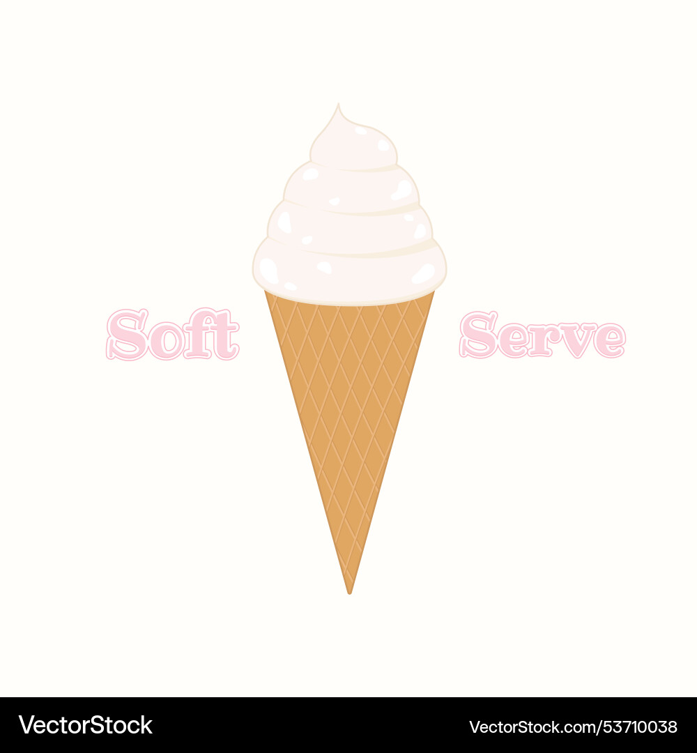 Isolated soft serve symbol Vector Image