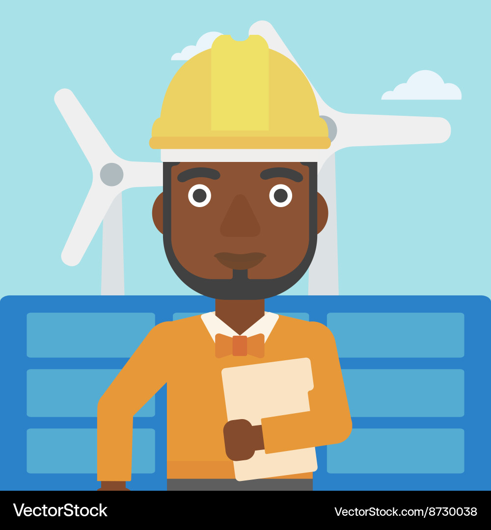 Man holding tablet computer vector image