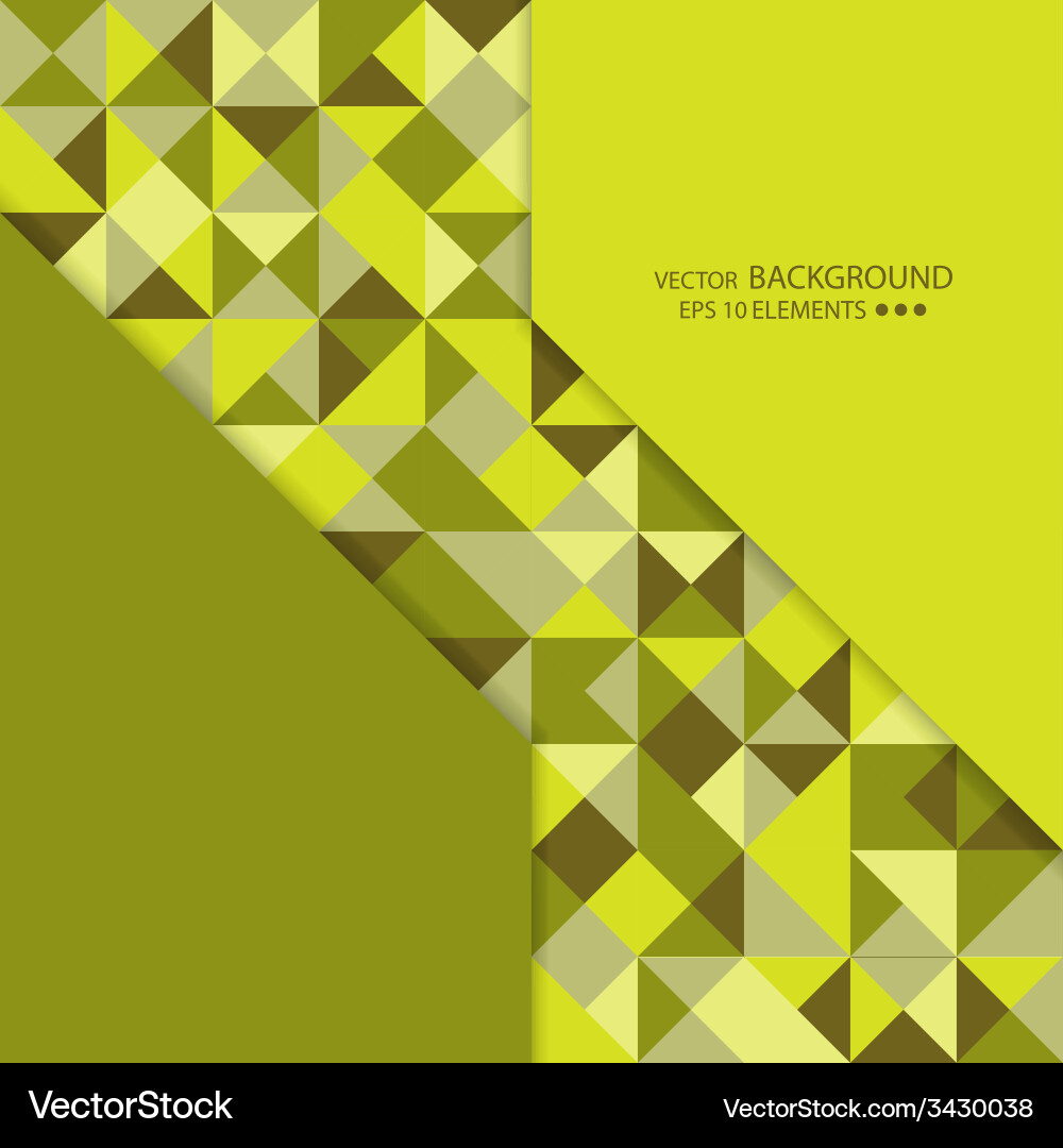 Mosaic of random shapes vector image