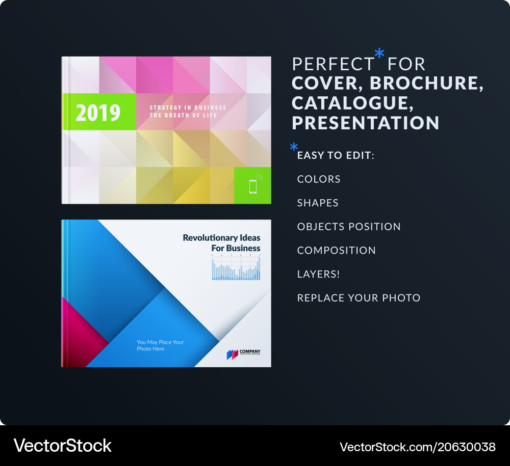 Presentation abstract set of modern Presentation abstract set of modern vector image