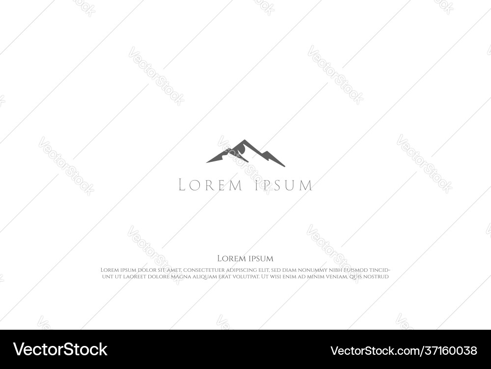 Snowy Mountain Iceberg Landscape Vector Image