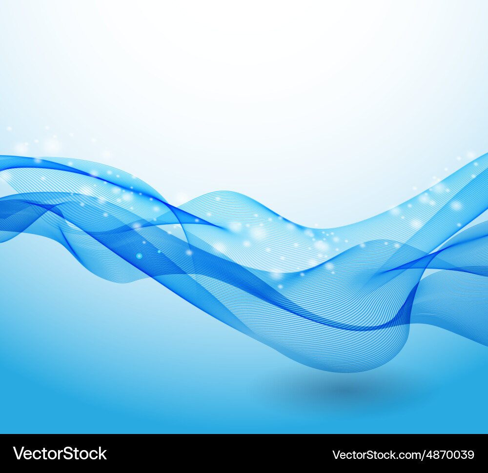 Abstract curved lines background template Vector Image