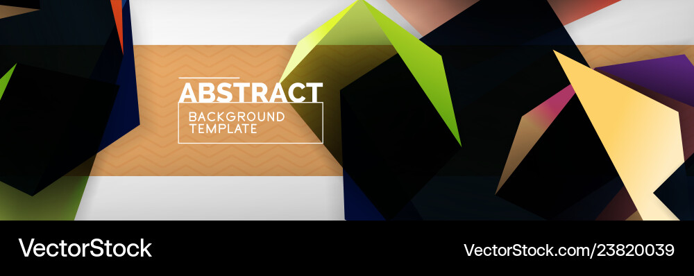 Dynamic 3D Geometric Shapes vector image