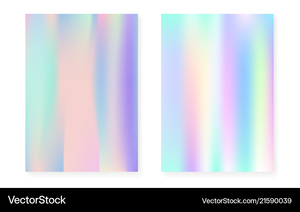 Holographic Pearlescent Gradient Background vector image