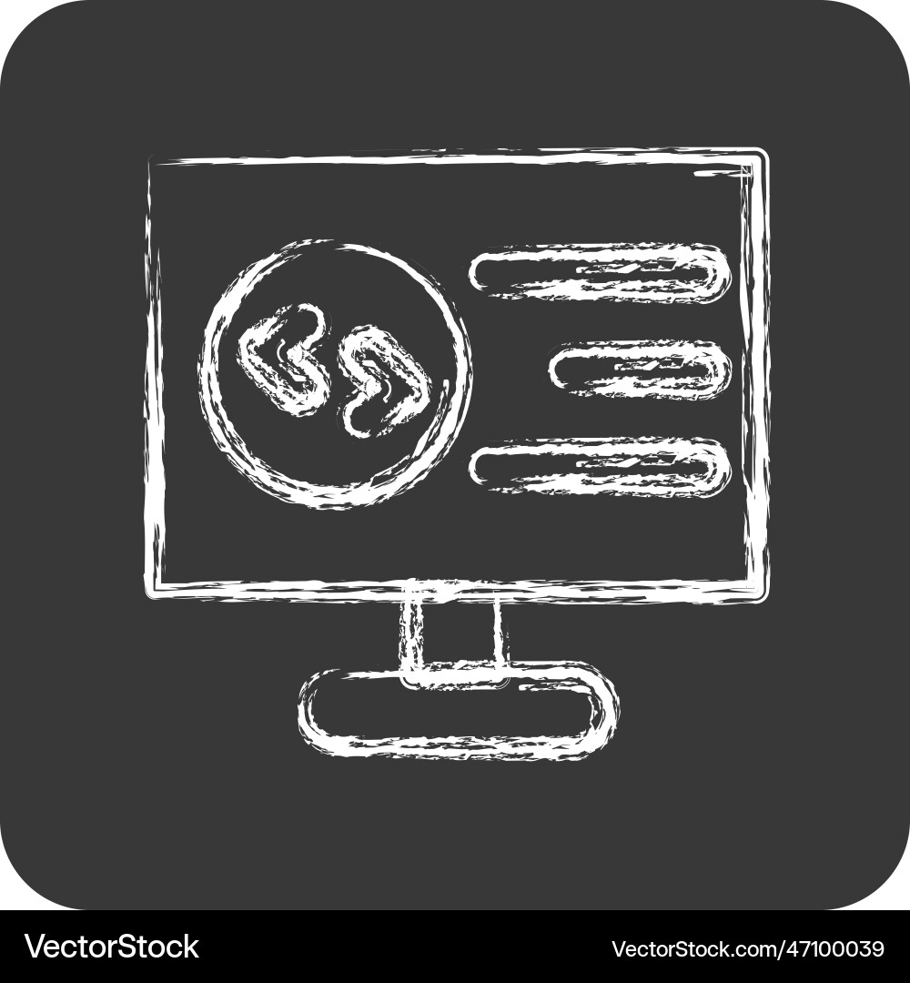 Icon computer programming suitable for education Icon computer programming suitable for education vector image