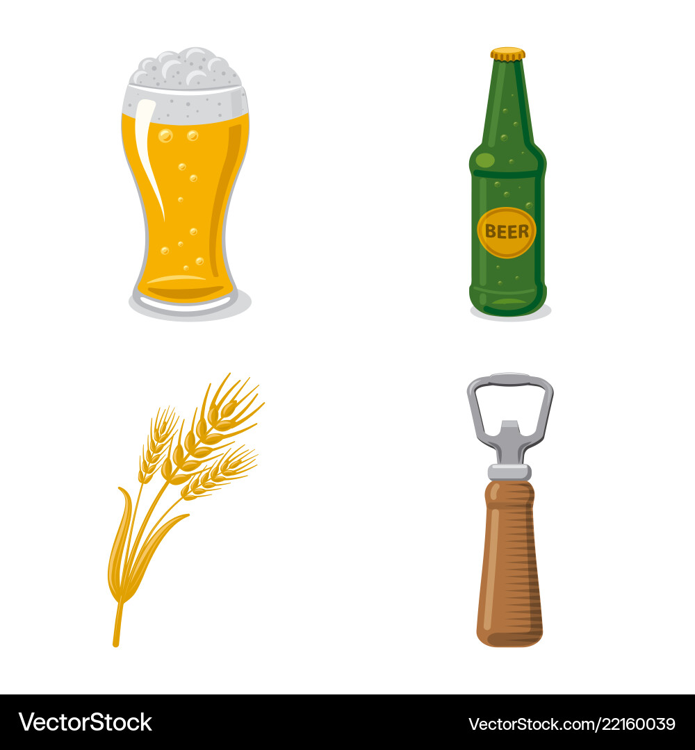 Isolated object of pub and bar sign collection Isolated object of pub and bar sign collection vector image
