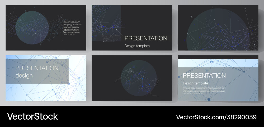 Layout presentation slides design Layout presentation slides design vector image