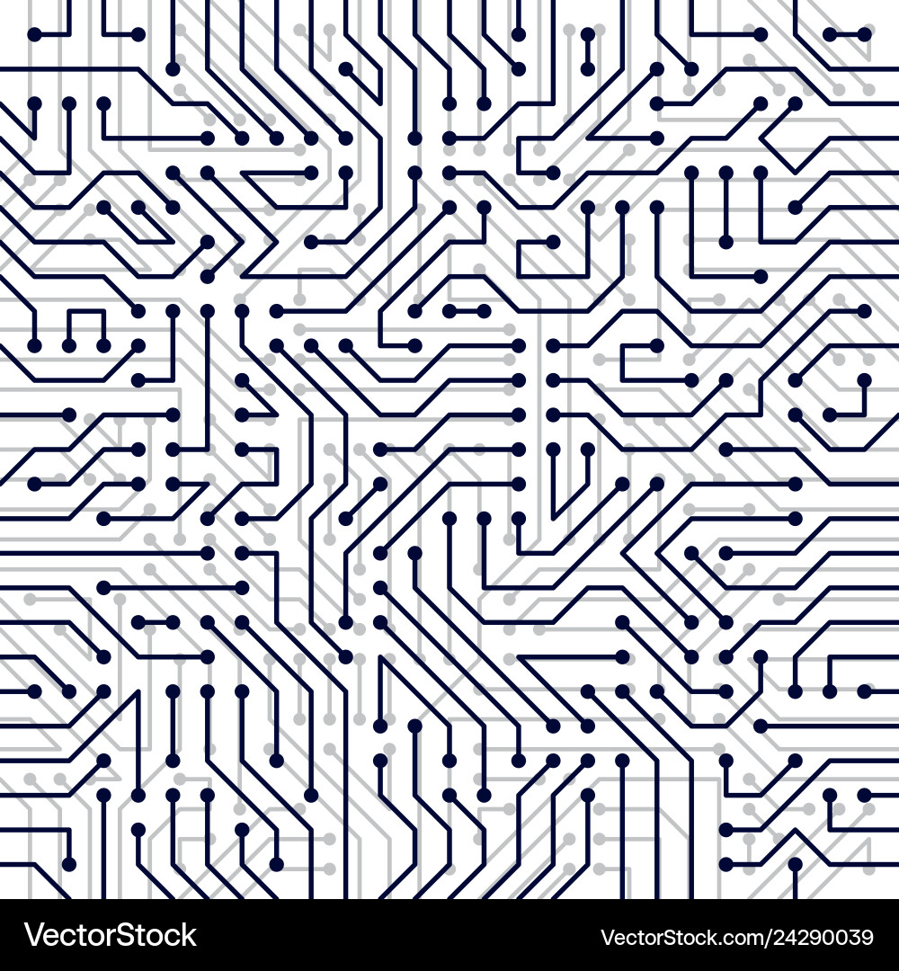 Microchip board seamless pattern background Microchip board seamless pattern background vector image