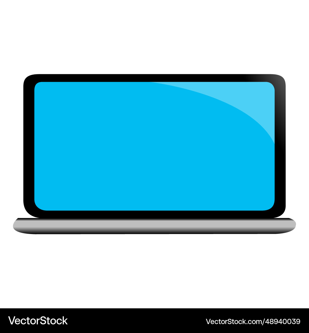 Netbook notebook laptop device Netbook notebook laptop device vector image