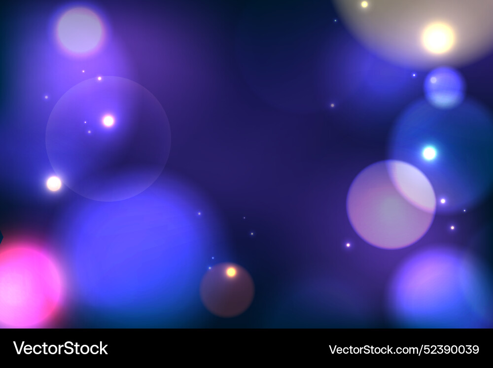 Realistic bokeh background Vector Image