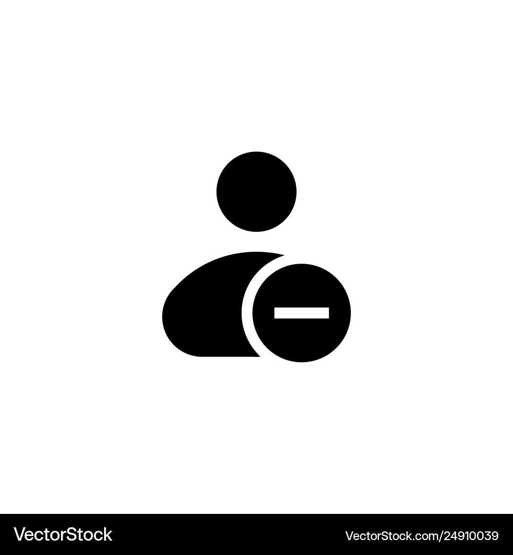 Remove user action icon Remove user action icon Vector Image