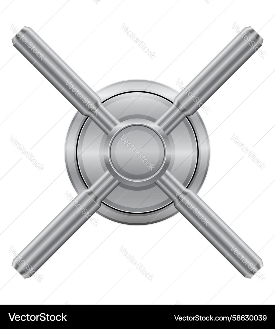 Safe lock for secure storage and closure Vector Image