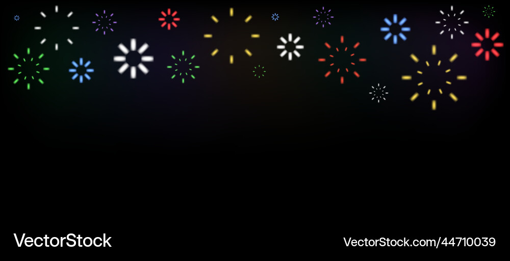 Set of color firework burst firecracker explosion vector image