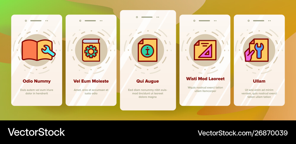 Technical documentation onboarding Technical documentation onboarding vector image