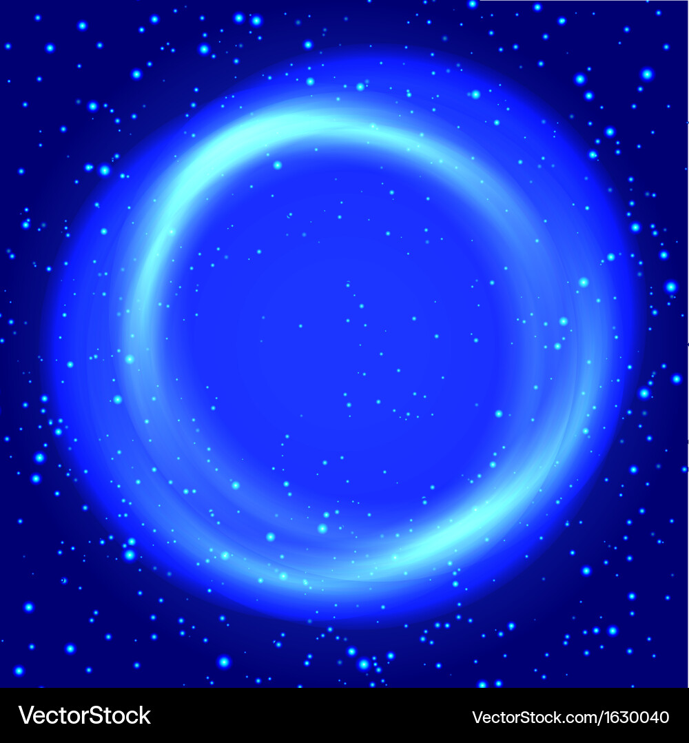 Blue Particle Bokeh Abstract Background vector image