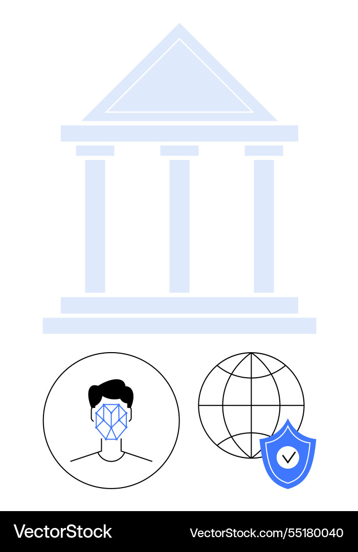 Digital security and identity verification Vector Image