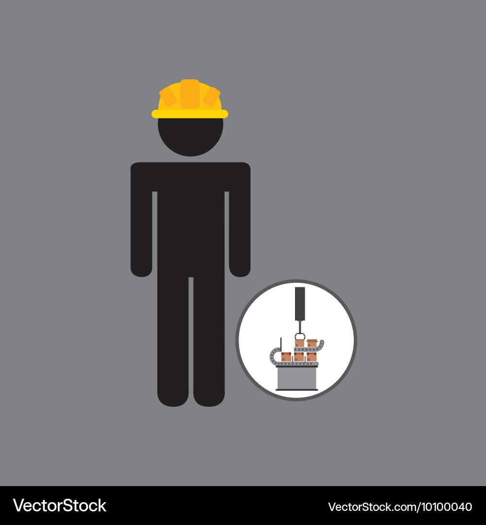 Engineering with technology machine vector image
