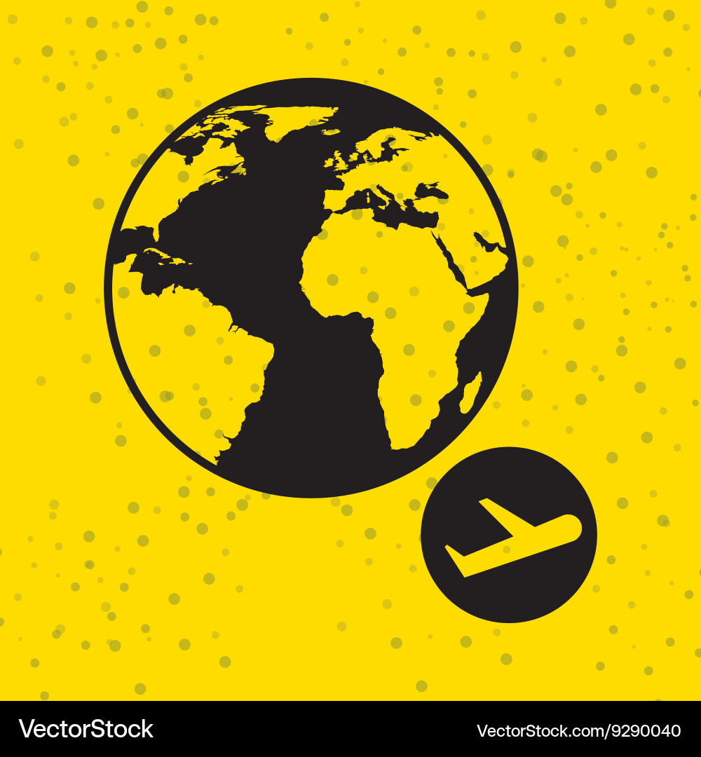 Global positioning system design vector image