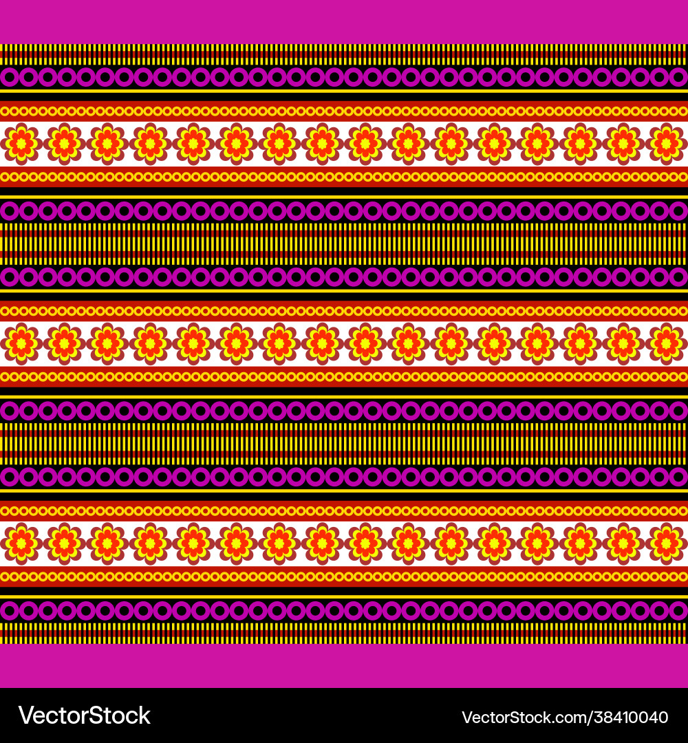 Indigenous fabric seamless pattern colorful Vector Image
