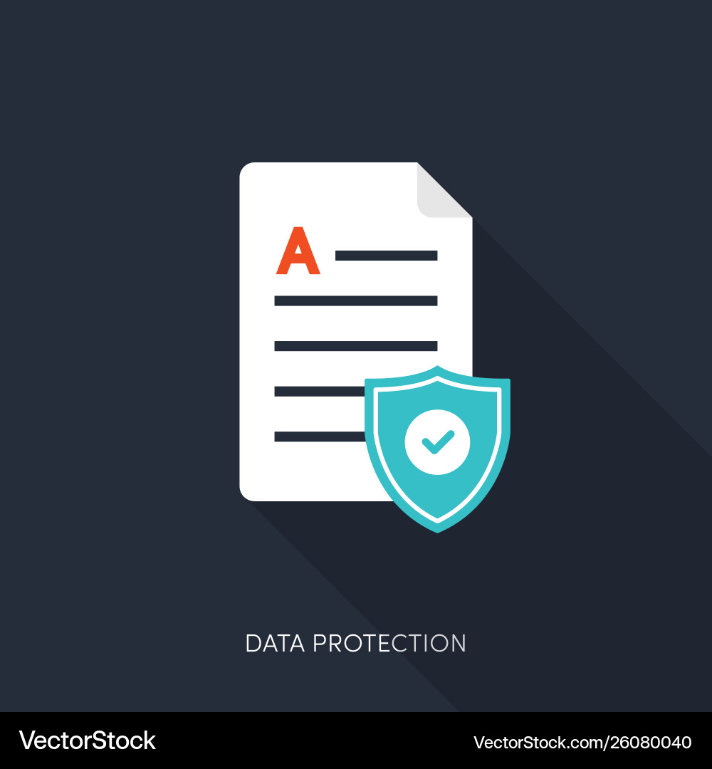 Internet security and data protection concept vector image