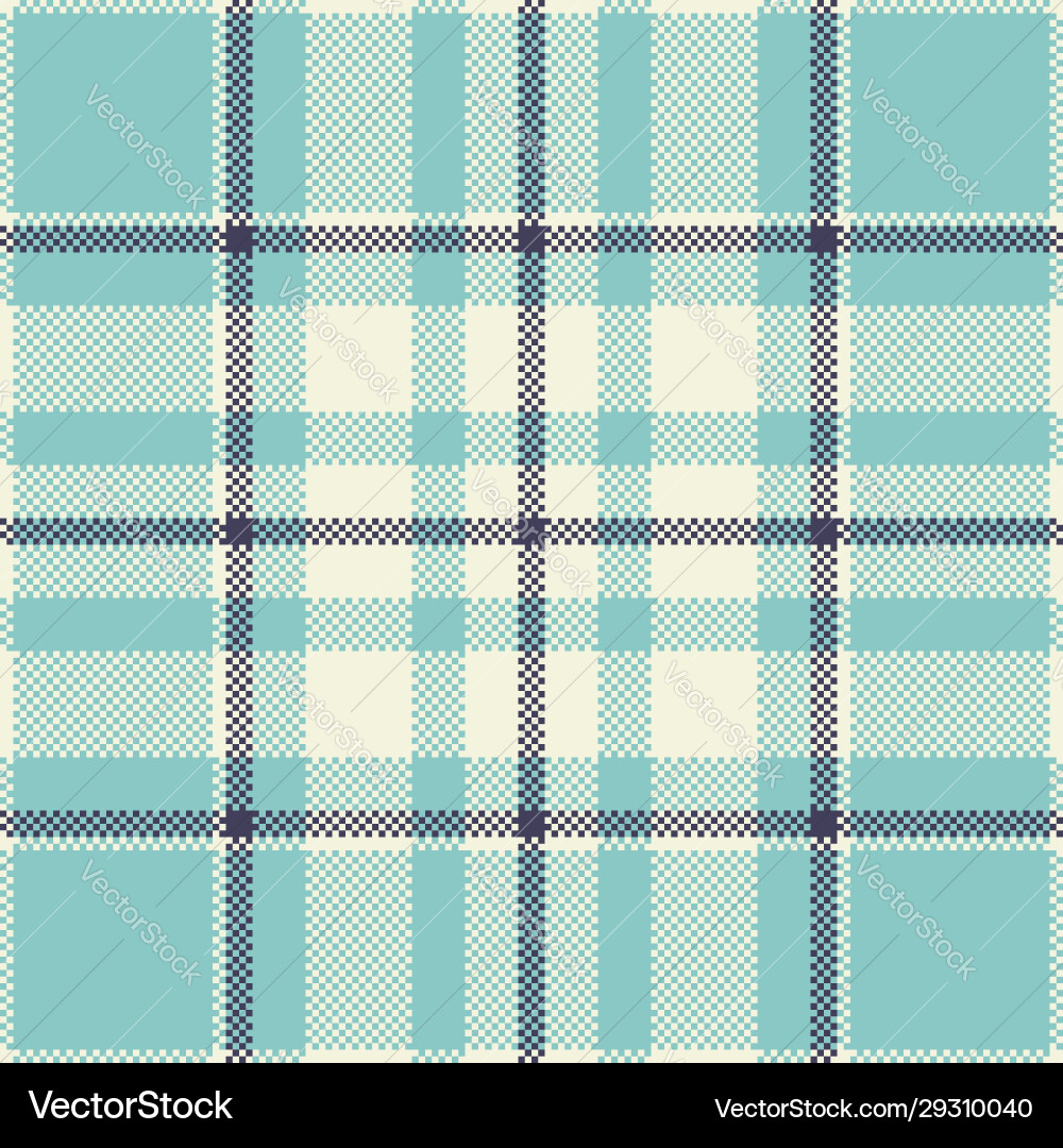 Pixel Checkered Tartan Pattern vector image