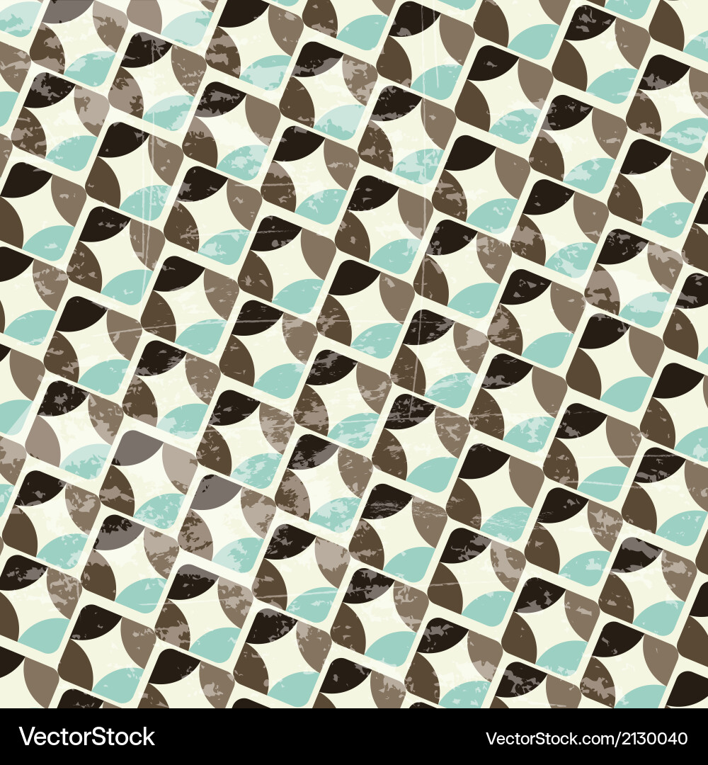 Retro label over pattern background Vector Image