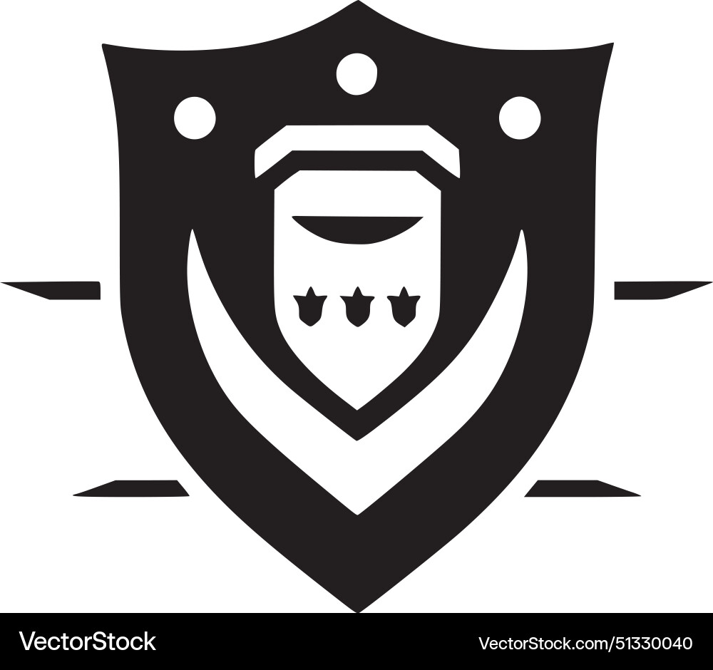 Schild - minimalistisches und flaches Logo Schild - minimalistisches und flaches Logo vektorbild