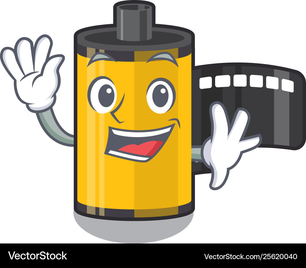 Super cool camera roll isolated with character vector image
