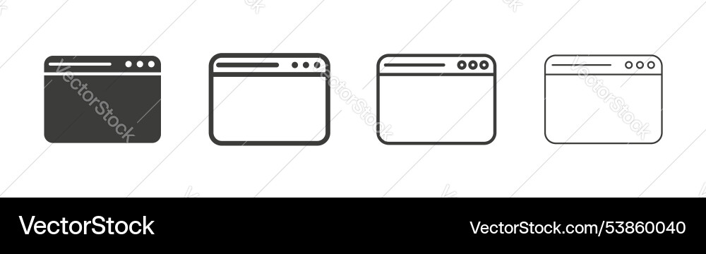 Web page icon set Vector Image