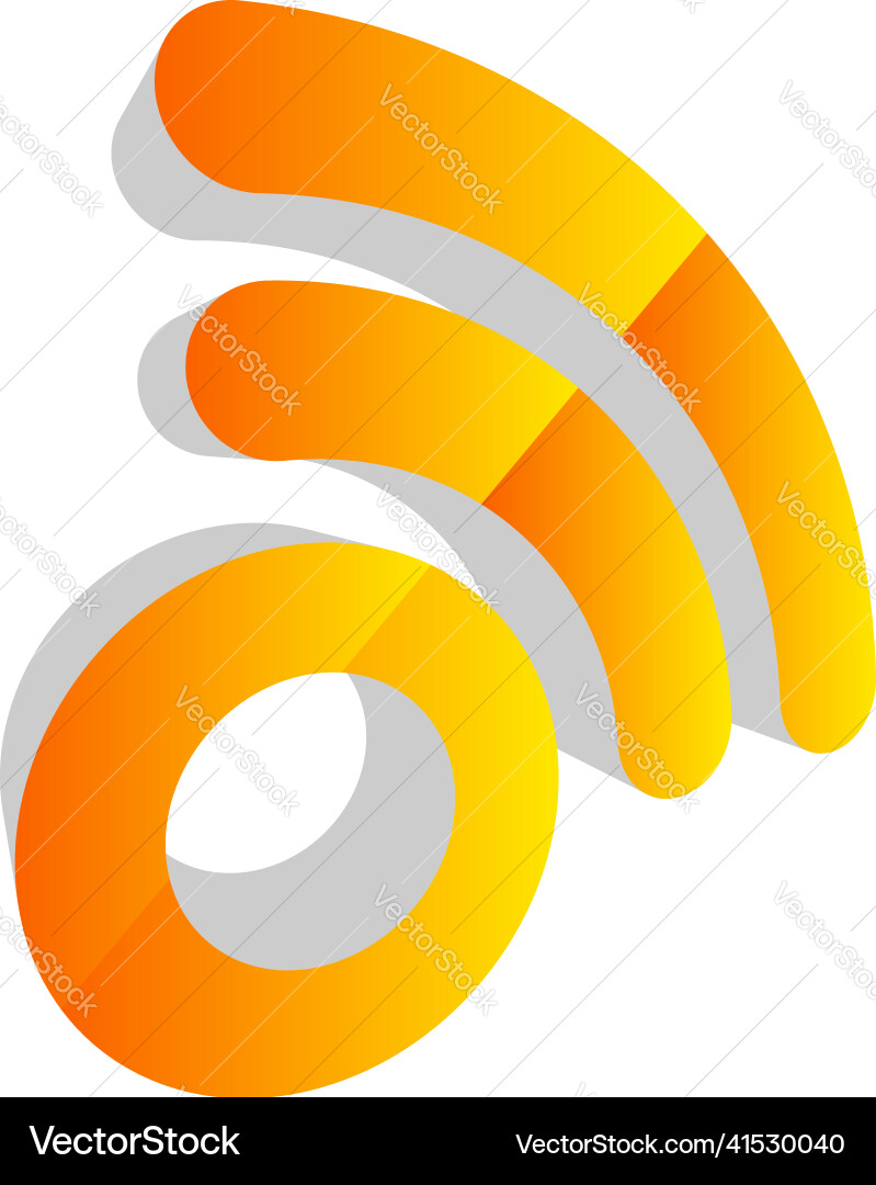 Wireless cordless signal internet wifi shape icon Vector Image