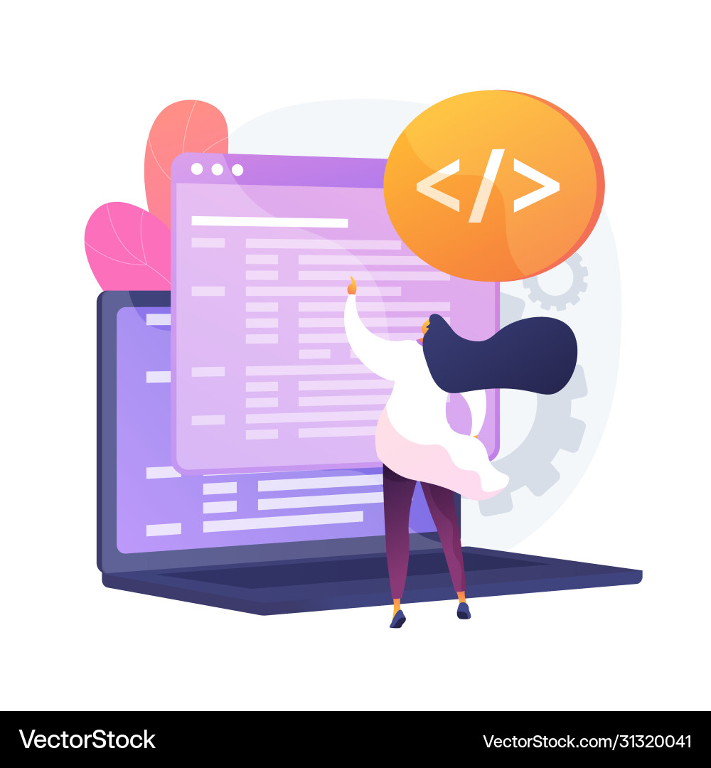Custom style script concept metaphor Custom style script concept metaphor vector image